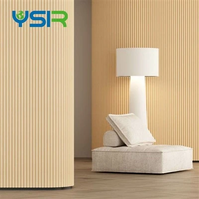 Panel de tambor de listones de madera redondos flexibles
